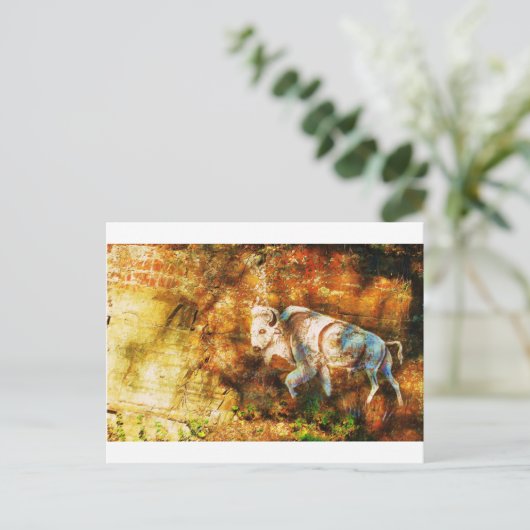 Cliff Art Postkarte (Stehend Vorderseite)