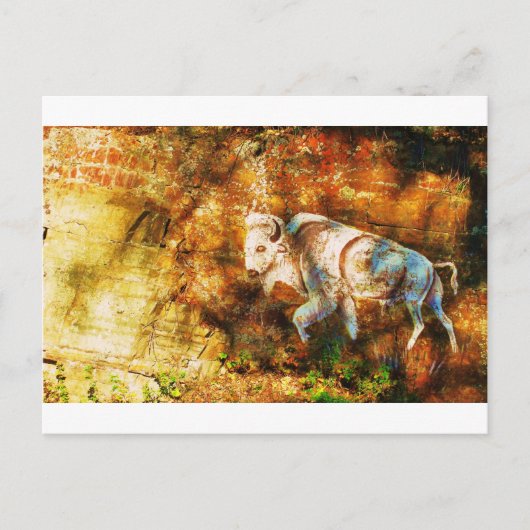 Cliff Art Postkarte (Vorderseite)