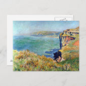 Cliff at Grainval von Claude Monet Postkarte (Vorne/Hinten)