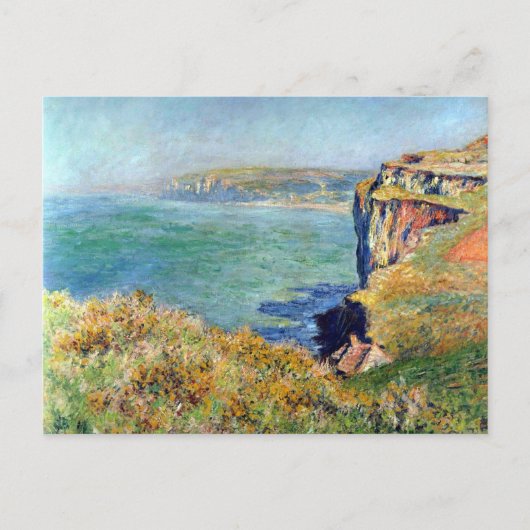 Cliff at Grainval von Claude Monet Postkarte (Vorderseite)