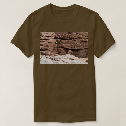 Cliff at Thunder Hole Acadia National Park Maine T-Shirt (Design vorne)