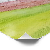 Cliff Bench in Essex/ Westcliff Poster (Ecke)