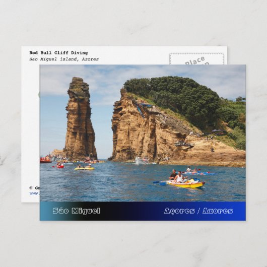 Cliff Diving Event Postkarte (Vorne/Hinten)