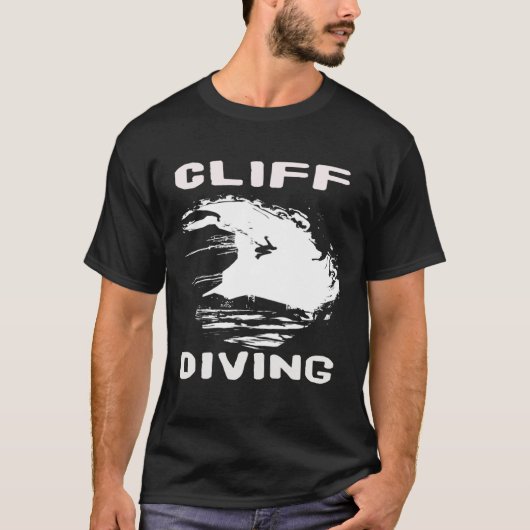 cliff diving Sunset or Cliff Jumping or High Divin T-Shirt (Vorderseite)