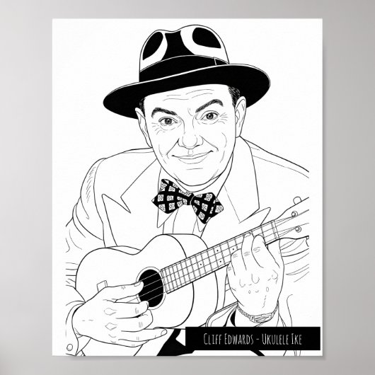 Cliff Edwards - Ukulele Ike Poster (Vorne)