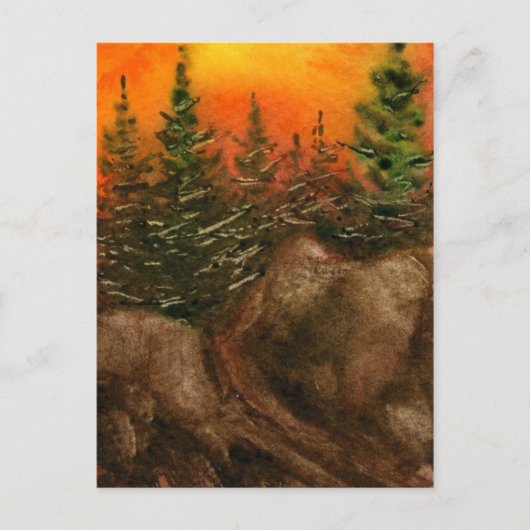 "Cliff Hanger #11" Landstraßen Postkarte (Vorderseite)