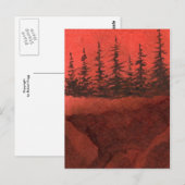 "Cliff Hanger #14" Landstraßen Postkarte (Vorne/Hinten)