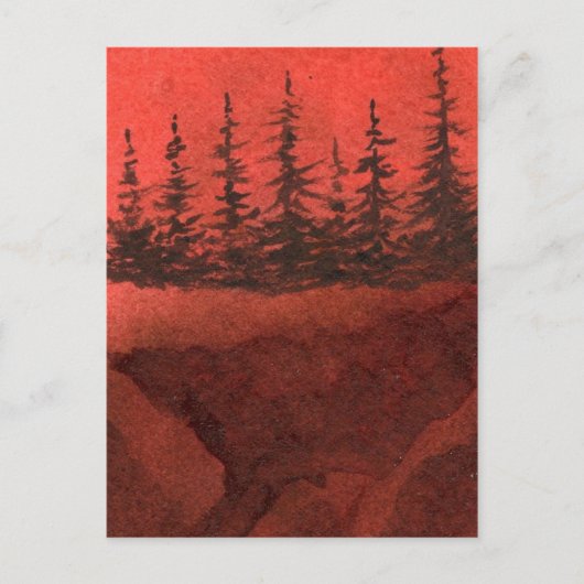 "Cliff Hanger #14" Landstraßen Postkarte (Vorderseite)