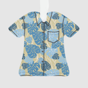 Cliff Hanger Hawaiian Monstera Blatt Aloha-Shirt Ornament