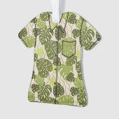 Cliff Hanger Hawaiian Monstera Leaf Aloha Shirt Ornament (Vorderseite)