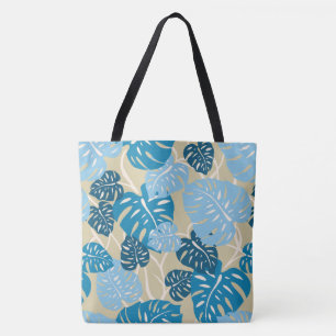 Cliff Hanger Hawaiian Monstera Leaf Beach Bag Tasche