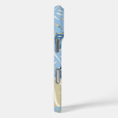 Cliff Hanger Hawaiian Monstera Leaf Blue Case-Mate iPhone Hülle (Rückseite / Rechts)