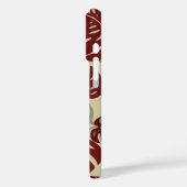 Cliff Hanger Hawaiian Monstera Leaf Red Case-Mate iPhone Hülle (Rückseite / Links)