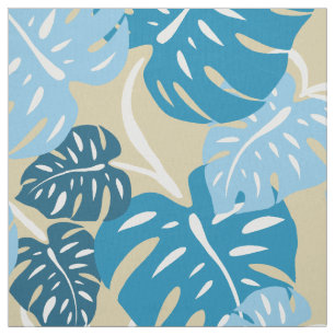 Cliff Hanger Hawaiian Monstera Leaf Stoff