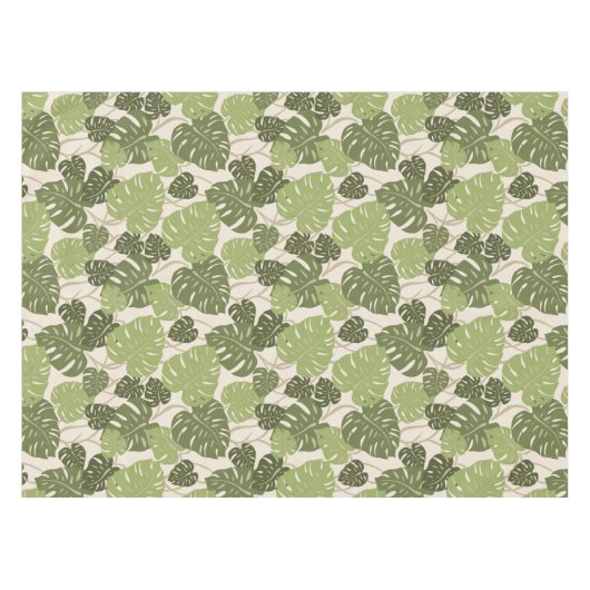 Cliff Hanger Hawaiian Monstera Leaf Tischdecke (Vorderseite (Horizontal))