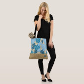 Cliff Hanger Hawaiian Monstera Monogram Beach Bag Tasche (Am Model)