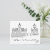 Cliff House 1907 Postkarte (Stehend Vorderseite)