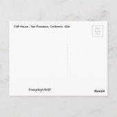 Cliff House - San Francisco, California Postcard Postkarte (Rückseite)