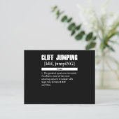 Cliff Jumping Definition Cliff Diving Gift Postkarte (Stehend Vorderseite)