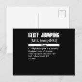 Cliff Jumping Definition Cliff Diving Gift Postkarte (Vorne/Hinten)