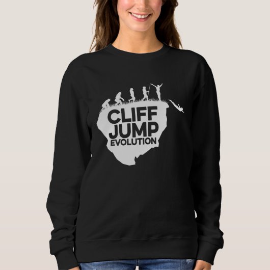 Cliff Jumping Evolution Graphic Cliff Jumper Tombs Sweatshirt (Vorderseite)