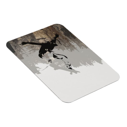 Cliff Jumping - Skateboarder Magnet (Rechte Seite)