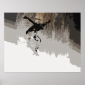 Cliff Jumping - Skateboarder Poster (Vorne)
