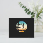 Cliff Jumping Sunset Cliff Jump Cliff Diving Gift Postkarte (Stehend Vorderseite)