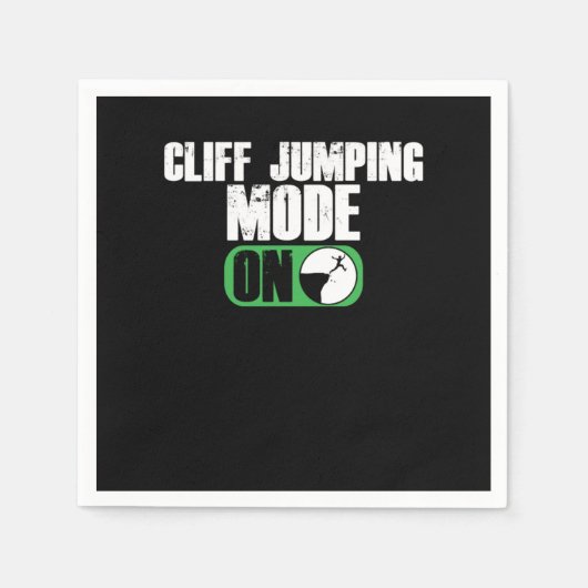 Cliff Jumpmodus auf Cliff Jump Cliff Diving Gift Serviette (Vorderseite)