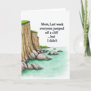 Cliff Mom Wahl Nachricht Karte