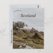 Cliff on the Isle of Skye Scotland Postkarte (Vorne/Hinten)