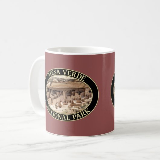 Cliff Palace at Mesa Verde National Park in CO Kaffeetasse (Vorderseite Links)