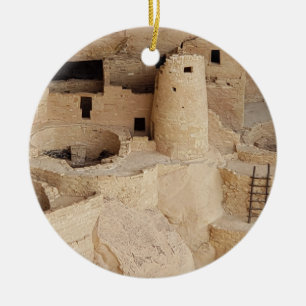 Cliff Palace in Mesa Verde National Park, Colorado Keramik Ornament