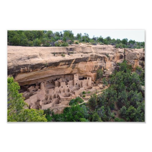 Cliff Palace Panorama, Mesa Verde, Colorado Fotodruck (Vorne)