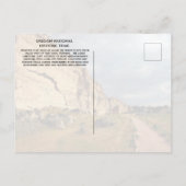 Cliff registrieren, Oregon Trail, Wyoming Postkarte (Rückseite)