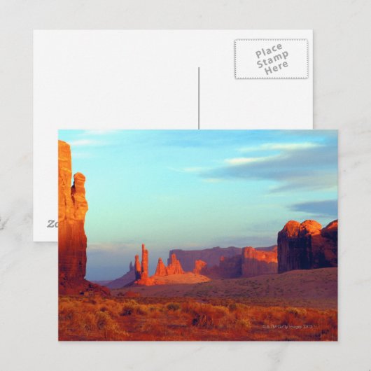 Cliff Rock bei Sunset Postkarte (Vorne/Hinten)