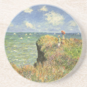 Cliff Walk at Pourville by Claude Monet Getränkeuntersetzer