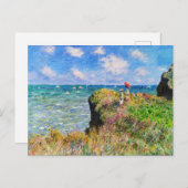 Cliff Walk at Pourville by Claude Monet Postkarte (Vorne/Hinten)