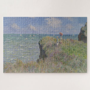 Cliff Walk at Pourville Vintage Art by Monet Puzzle