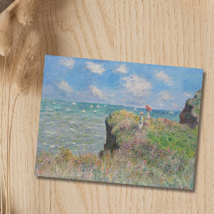 Cliff Walk bei Pourville Monet Postkarte