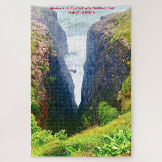 Cliff walk Dunmore East Waterford Ireland Jigsaw P Puzzle (Vertikal)