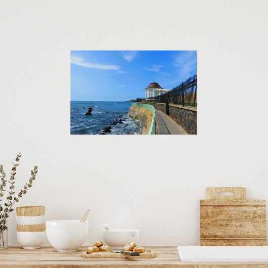 Cliff Walk in Newport - Poster (Küche)