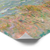 Cliff Walk in Pourville (1882) von Claude Monet Poster (Ecke)