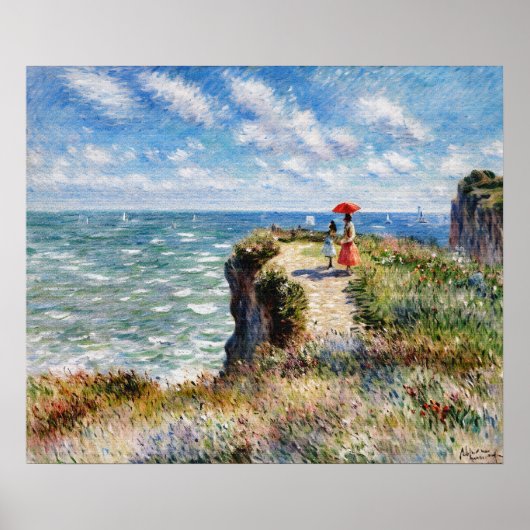 Cliff Walk in Pourville Poster (Vorne)
