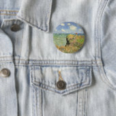 Cliff Walk in Pourville von Claude Monet Button (Beispiel)