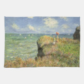 Cliff Walk in Pourville von Claude Monet Geschirrtuch (Horizontal)