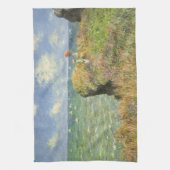 Cliff Walk in Pourville von Claude Monet Geschirrtuch (Vertikal)