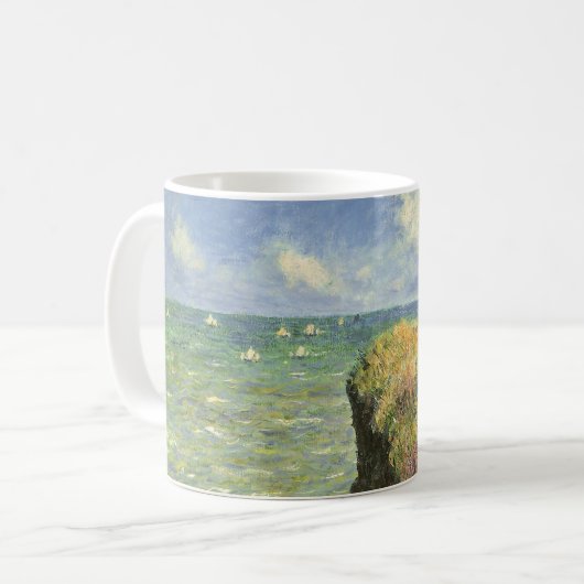 Cliff Walk in Pourville von Claude Monet Kaffeetasse (Vorderseite Links)