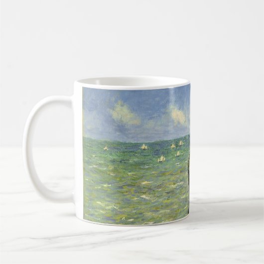 Cliff Walk in Pourville von Claude Monet Kaffeetasse (Links)