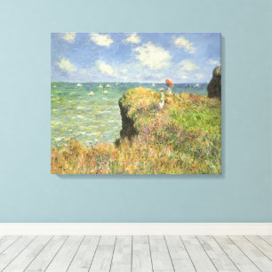 Cliff Walk in Pourville von Claude Monet Leinwanddruck